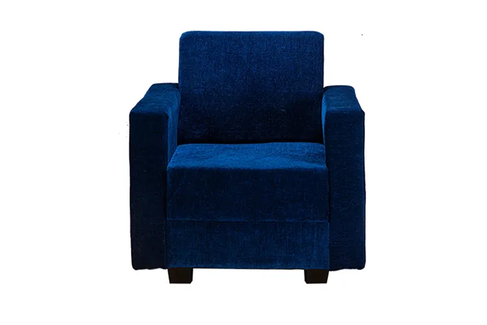 TR Isla Single Seat Classic Blue Fabric Sofa